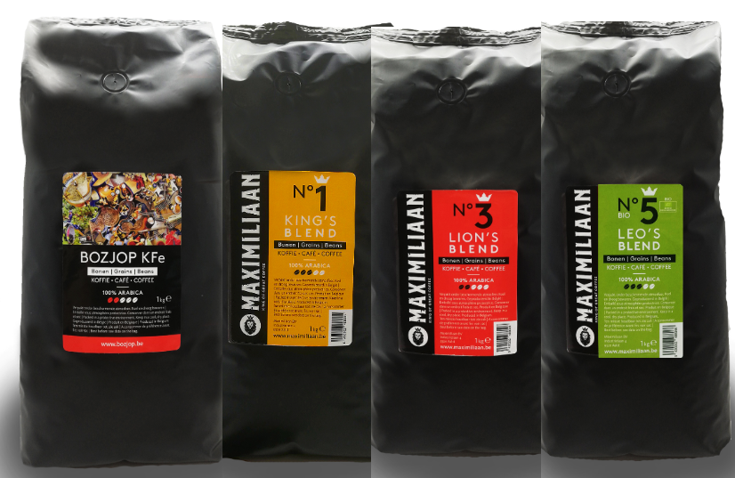 Proefpakket Maximiliaan koffies - koffiebonen in kilogram zak